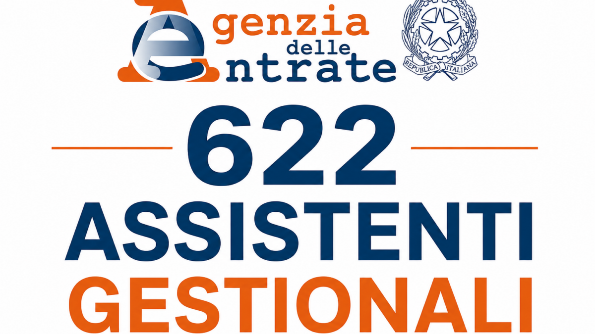 Concorso Agenzia Entrate 622 Assistenti Gestionali 2026
