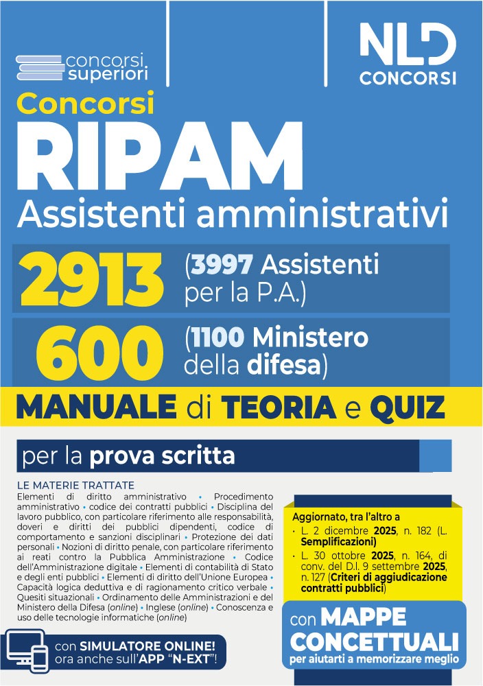 concorso RIPAM 3997 e 1340 unità