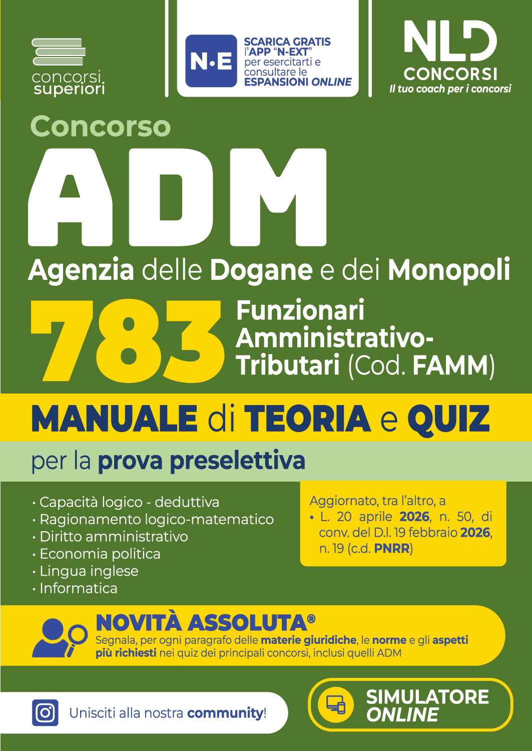 concorsi pubblici dpcm 2026