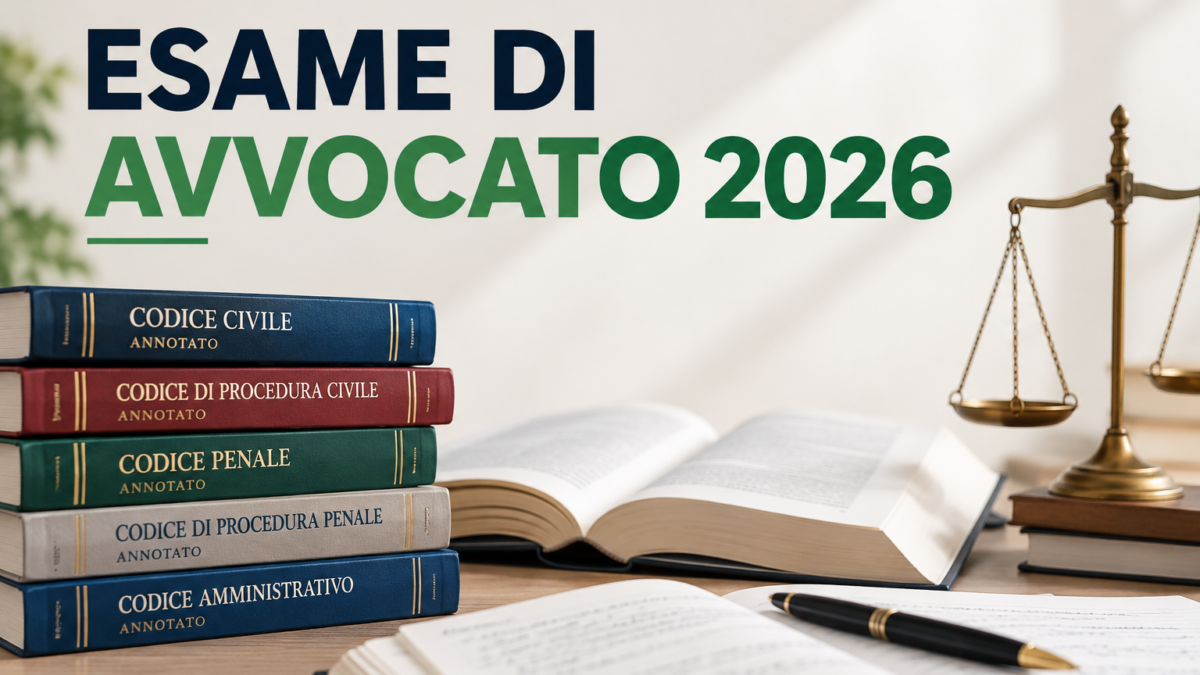 Esame Avvocato 2026: date delle prove scritte e novità